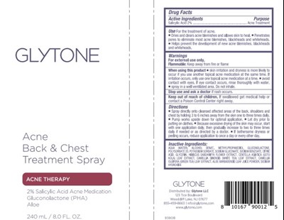 Acne (Glytone Acne Back And Chest Treatment Spray Primary)